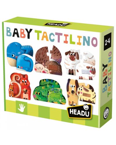 Puzzle tactil educațional Headu - Baby Tactilino - 1