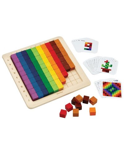 Joc educațional PlanToys - Hundred Cubes - 2