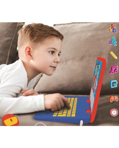 Laptop educativ Lexibook - Paw Patrol, cu 124 de activități, limba bulgară/engleză - 8