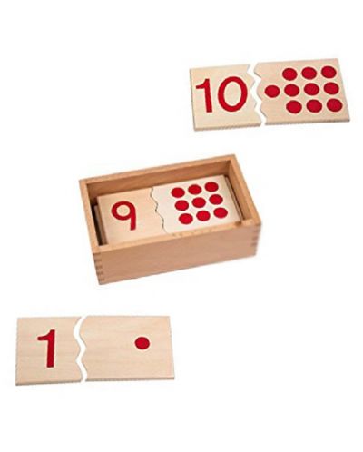 Puzzle educațional Smart Baby - Montessori numere și puncte Montessori - 2