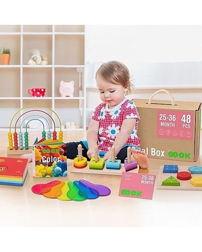 Set educațional Tooky Toy - Montessori, 48 piese - 5