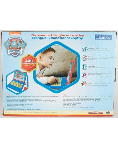 Laptop educativ Lexibook - Paw Patrol, cu 124 de activități, limba bulgară/engleză - 6