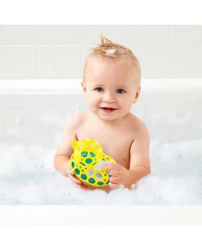 Jucarie de baie pentru bebelusi Oball - Ratusca din cauciuc, galbena - 2
