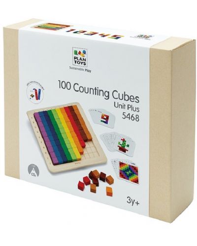 Joc educațional PlanToys - Hundred Cubes - 1