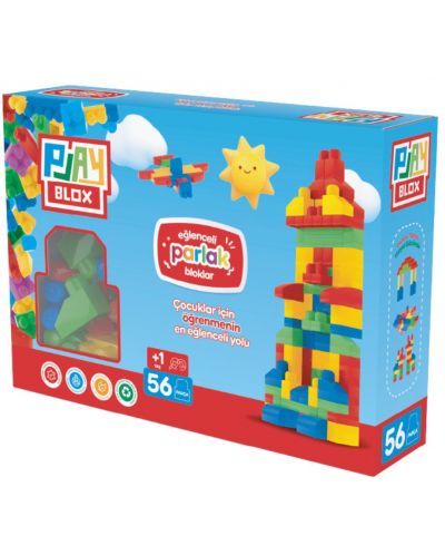 Constructor educațional Play Blox - 56 piese  - 1