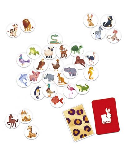 Joc de memorie educațional Janod - Animale și caracteristici  - 3