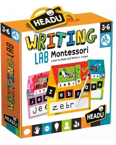 Joc educativ Headu Montessori - Laboratorul de scriere - 1