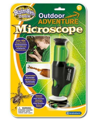 Jucarie educativa Brainstorm Outdoor Adventure - Microscop - 1