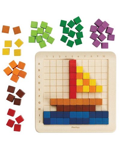 Joc educațional PlanToys - Hundred Cubes - 4