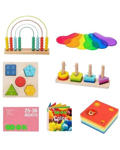 Set educațional Tooky Toy - Montessori, 48 piese - 2