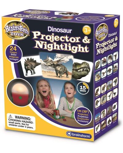 Jucarie educativa Brainstorm - Proiector si lampa de noapte, dinozaur - 1