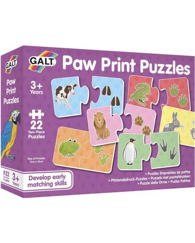Puzzle educațional Galt - Pe urmele animalelor - 1