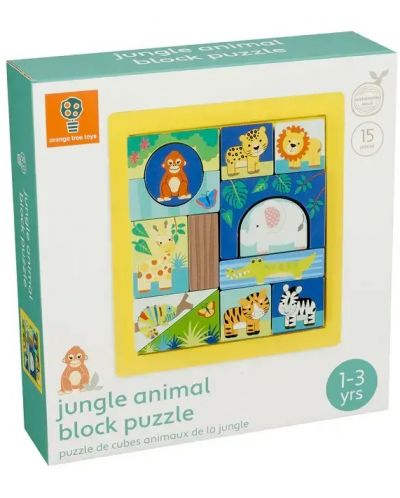 Puzzle educativ Montessori Orange Tree Toys - Jungle - 1