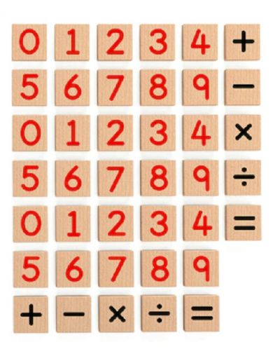 Viga Education Set - Numere și semne magnetice - 2