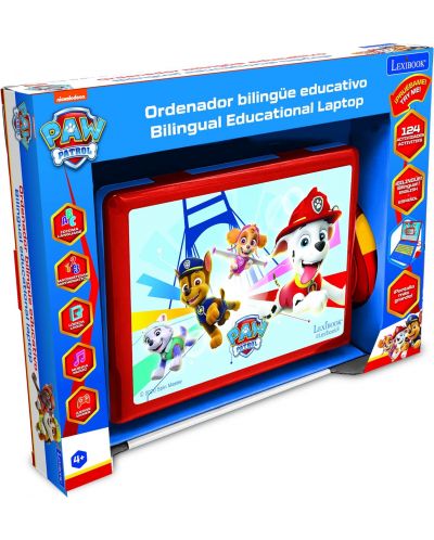 Laptop educativ Lexibook - Paw Patrol, cu 124 de activități, limba bulgară/engleză - 2