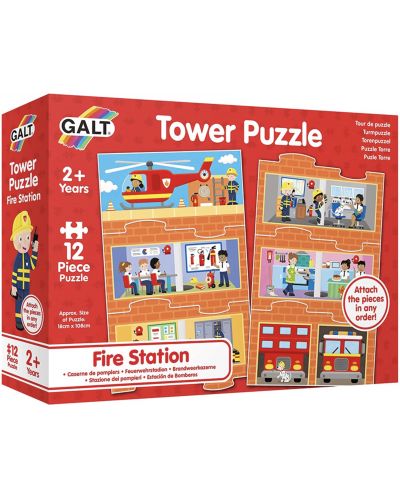 Puzzle turn educațional Galt - Stație de pompieri - 1