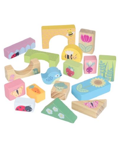 Puzzle educativ Montessori Orange Tree Toys - Grădină - 3
