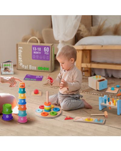 Set educativ Tooky Toy - Montessori - 2