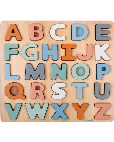 Puzzle educativ Janod - Alfabet, Sweet cocoon - 2