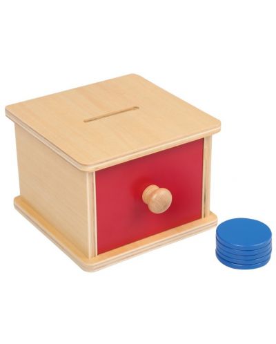 Jucărie educativă  Smart Baby - Cutie Montessori cu sertar și jetoane - 1