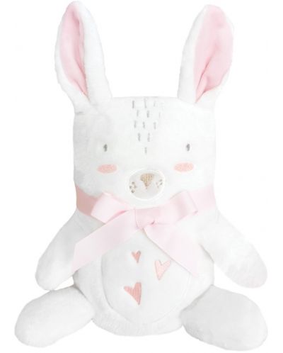 Paturica cu broderie 3D Kikka Boo - Rabbits in Love, 75 x 100 cm - 1