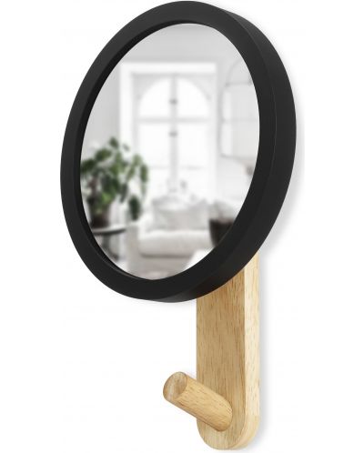 Oglindă de perete cu suport Umbra - Hub, natural - 2