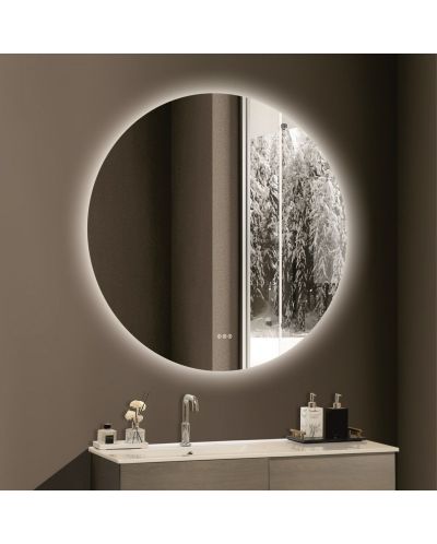 Oglindă de perete cu LED Inter Ceramic - ICL 1825, Touch screen, Ø120 - 1