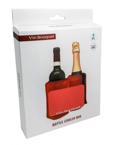 Răcitor de sticle cu gel Vin Bouquet - Roșu - 4