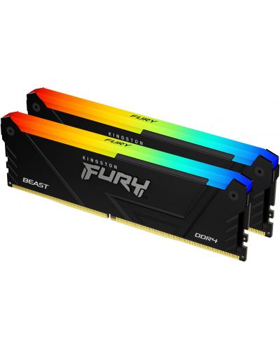 Memorie operațională Kingston - FURY Beast RGB, 16GB, DDR4, 3600MHz - 1