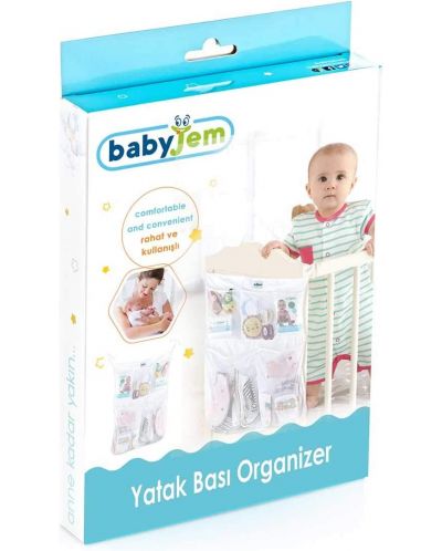 Organizator pentru camera copilului BabyJem - Alb, 54 x 69 cm - 1