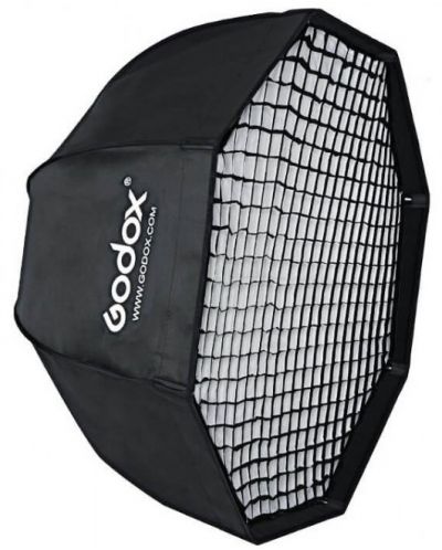 Softbox octogonal Godox - SB-GUBW, 95cm, cu grilă - 1
