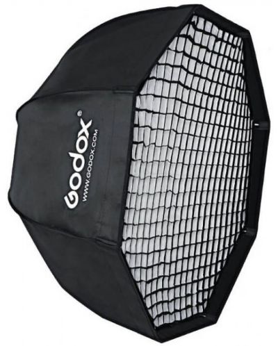 Softbox octogonal Godox - SB-GUBW, 120cm + grilă - 1
