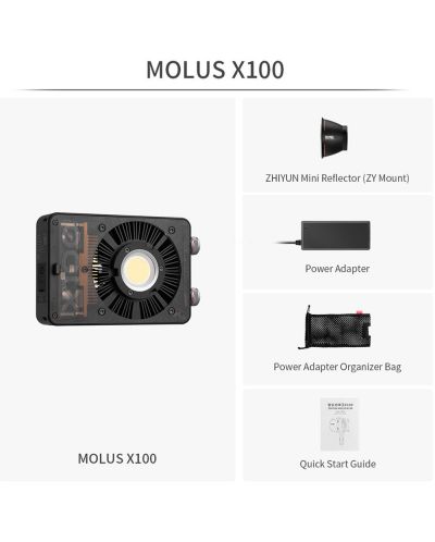 Iluminare Zhiyun-Tech - MOLUS X100 Bi-Color - 10