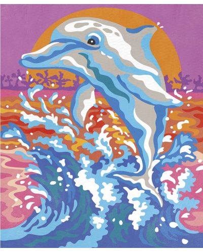 Culori dupa numere Janod - Delfinii - 6