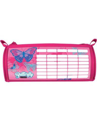 Penar oval Lizzy Card Pink Butterfly - Cu program - 1