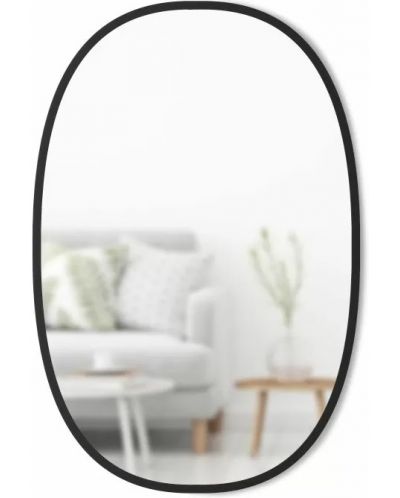 Oglindă ovală de perete Umbra - Hub, 91 x 61 x 3 cm, negru - 1