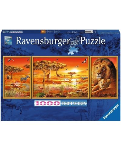 Peisaj puzzle Ravensburger de 1000 piese - African Impressions - 1