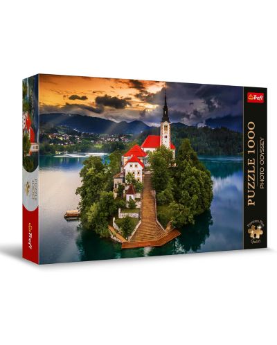 Puzzle Trefl din 1000 piese - Lacul Bled, Slovenia  - 1