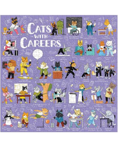 Puzzle Galison din 500 de piese - Pisici cu meserii - 2