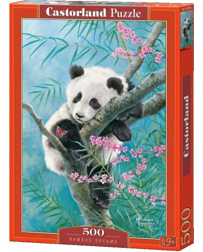 Puzzle Castorland din 500 de piese - Vise de bambus - 1
