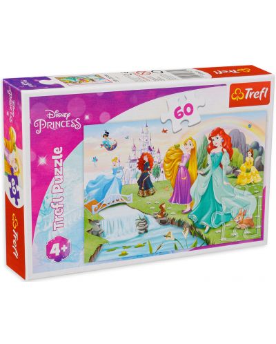 Puzzle Trefl de 60 piese - Disney Princess - 1