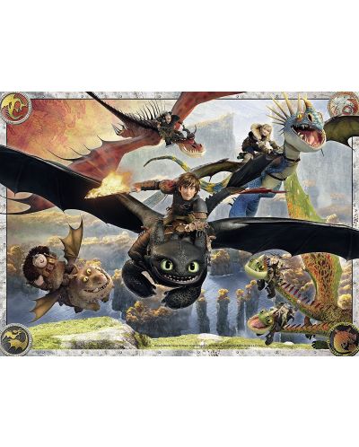 Puzzle Ravensburger de 150 XXL piese - Cum sa iti desezi dragonul - 2