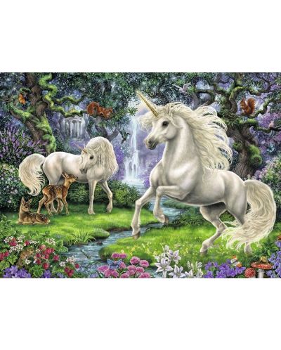 Puzzle Ravensburger de 200 XXL piese -Unicorni mistici - 2
