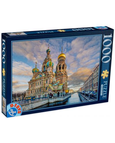 Puzzle  D-Toys de 1000 piese - Church of the Savior on Blood, Sankt Petersburg - 1