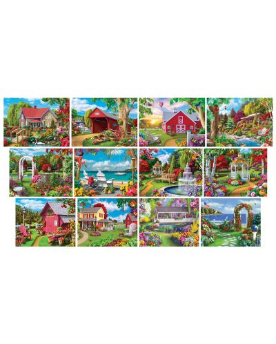 Puzzle Master Pieces 12 in 1 - Garden and country scenes - 3