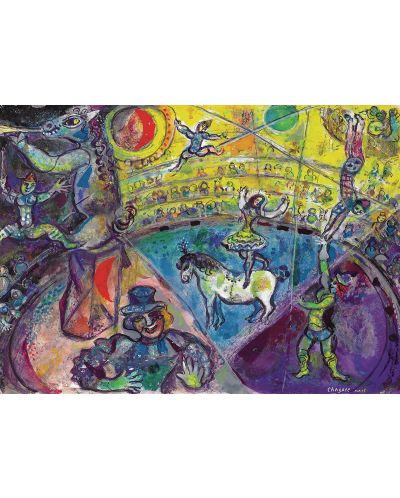 Puzzle Eurographics de 1000 piese – La circ, Mark Chagall - 2