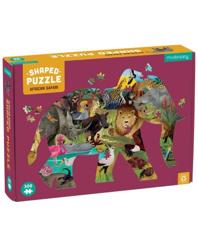 Puzzle  Mudpuppy din 300 de piese - Safari in Africa - 1