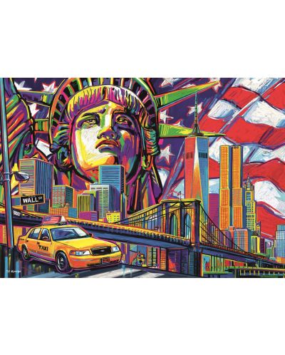 Puzzle Trefl de 1000 piese - Culorile New York-ului - 2