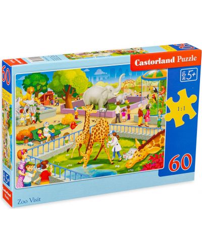 Castorland Puzzle de 60 de piese - În grădina zoologică - 1