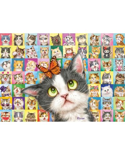 1000 de piese Schmidt Puzzle - Cat Mimic - 2